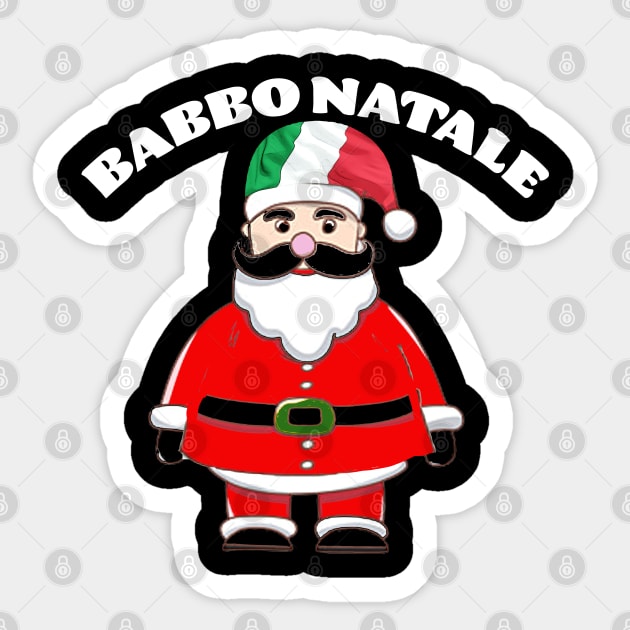 Italian Santa Claus Sticker by Dead but Adorable by Nonsense and Relish